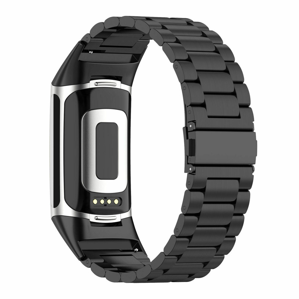 Strap-it® Strap-it® Fitbit Charge 5 Metallarmband (Schwarz) Strap-it® Strap-it® Fitbit Charge 5 Metallarmband (Schwarz)