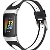 Strap-it® Strap-it® Fitbit Charge 5 Sportschnallenband (Schwarz/Weiß) Strap-it® Strap-it® Fitbit Charge 5 Sportschnallenband (Schwarz/Weiß)