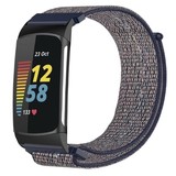 Strap-it® Fitbit Charge 5 Nylonarmband (Blau) Strap-it® Fitbit Charge 5 Nylonarmband (Blau)