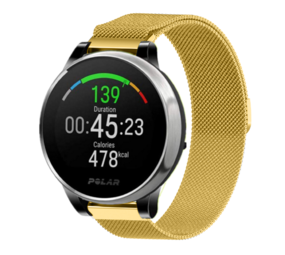 Strap-it® Polar Grit X Milanese Armband (Gold)