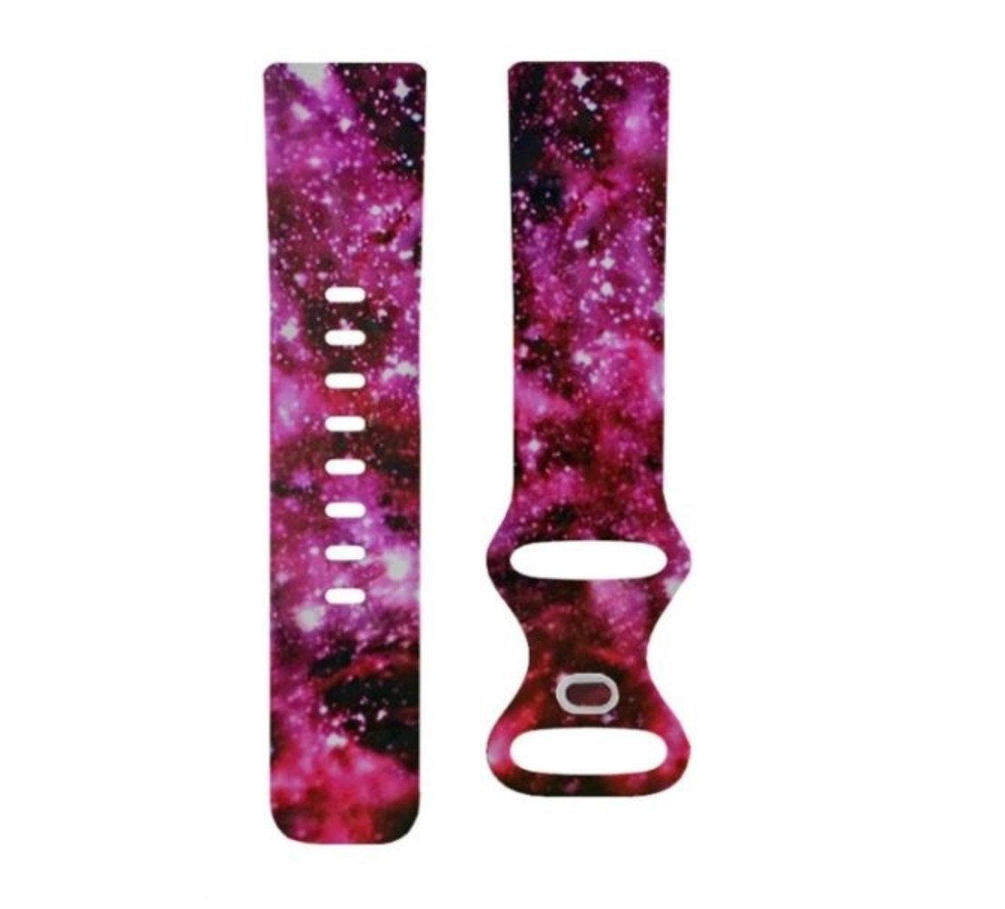 Strap-it® Strap-it® Pink Galaxy Fitbit Charge 5 Armband Strap-it® Strap-it® Pink Galaxy Fitbit Charge 5 Armband