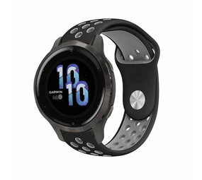 Strap-it® Garmin Venu 2s Sportarmband - 40mm - Schwarz / Grau Strap-it® Garmin Venu 2s Sportarmband - 40mm - Schwarz / Grau