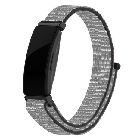 Strap-it® Strap-it Fitbit Inspire Nylonarmband (Grau-Schwarz) Strap-it® Strap-it Fitbit Inspire Nylonarmband (Grau-Schwarz)