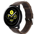 Strap-it® Strap-it Samsung Galaxy Watch Active / Active 2 Armband Leder (Dunkelbraun)
