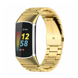 Strap-it® Fitbit Charge 5 Metallarmband (Gold) Strap-it® Fitbit Charge 5 Metallarmband (Gold)