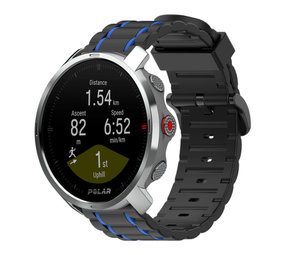 Strap-it® Polar Grit X Sportschnallenband (Schwarz/Blau) Strap-it® Polar Grit X Sportschnallenband (Schwarz/Blau)