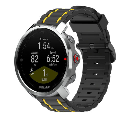 Strap-it® Strap-it® Polar Grit X Sportschnallenband (Schwarz/Gelb)