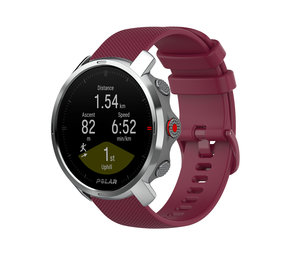 Strap-it® Polar Grit X Silikonarmband (Dunkelrot)