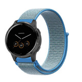 Strap-it® Garmin Vivoactive 4s Armband Nylon - 40mm - Blau Strap-it® Garmin Vivoactive 4s Armband Nylon - 40mm - Blau