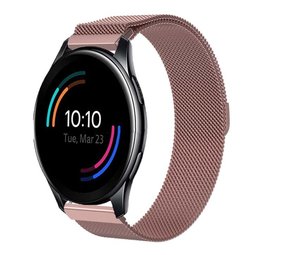 Strap-it® OnePlus Watch Milanese Armband (Rosa) Strap-it® OnePlus Watch Milanese Armband (Rosa)