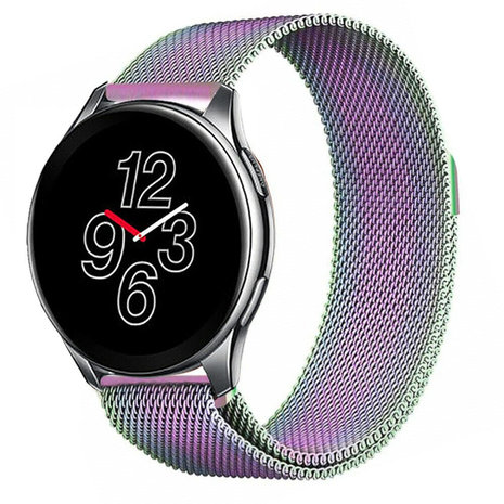 Strap-it® Strap-it OnePlus Watch Milanese Armband (Regenbogen) Strap-it® Strap-it OnePlus Watch Milanese Armband (Regenbogen)