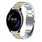 Strap-it® Strap-it OnePlus Watch Stahlband (Silber/Gold)