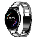Strap-it® Strap-it OnePlus Watch Stahlband (Schwarz/Silber)