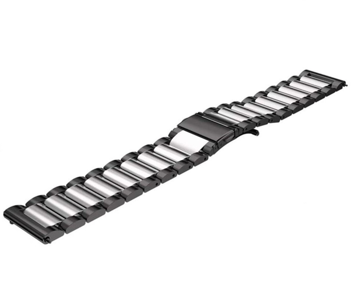 Strap-it® Strap-it OnePlus Watch Stahlband (Schwarz/Silber) Strap-it® Strap-it OnePlus Watch Stahlband (Schwarz/Silber)