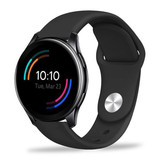 Strap-it® OnePlus Watch Sportarmband (Schwarz) Strap-it® OnePlus Watch Sportarmband (Schwarz)