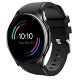 Strap-it® OnePlus Watch Silikonarmband (Schwarz) Strap-it® OnePlus Watch Silikonarmband (Schwarz)