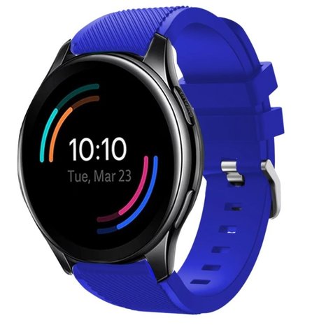 Strap-it® Strap-it OnePlus Watch Silikonarmband (Blau)