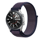 Strap-it® Strap-it Samsung Galaxy Watch 3 45mm Nylon Armband (Lila-Blau)