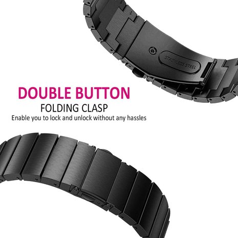 Strap-it® Strap-it Polar Ignite Metallarmband (Schwarz) Strap-it® Strap-it Polar Ignite Metallarmband (Schwarz)