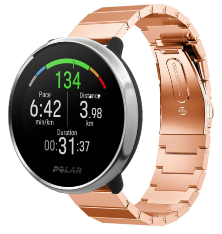 Strap-it® Strap-it Polar Ignite Metallarmband (RoséGold)
