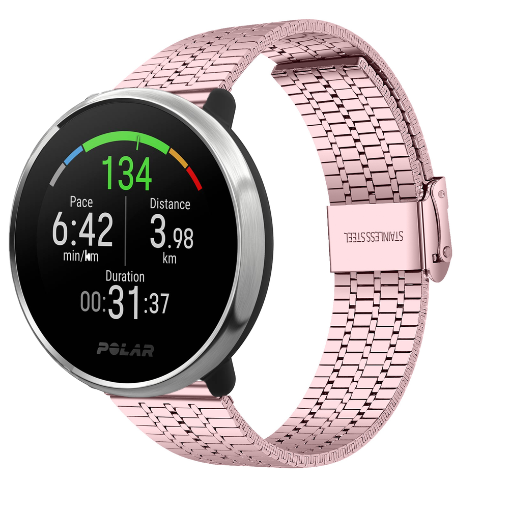 Strap-it® Strap-it Polar Unite Edelstahlarmband (Rosa)
