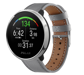 Strap-it® Polar Ignite Lederarmband (Grau)