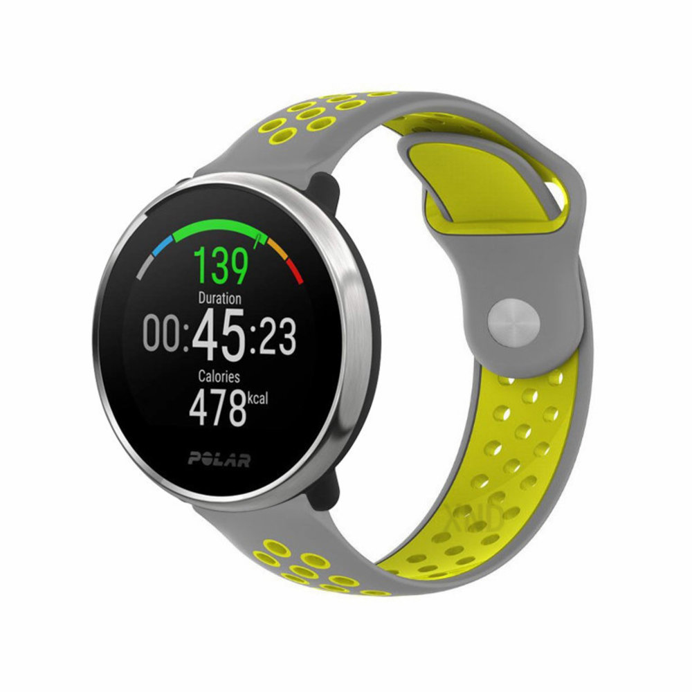 Strap-it® Strap-it Polar Unite Sportarmband (Grau/Gelb)