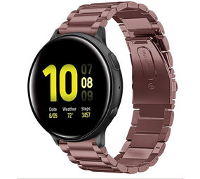Strap-it® Samsung Galaxy Watch Active Stahlarmband (Bronze/Gold) Strap-it® Samsung Galaxy Watch Active Stahlarmband (Bronze/Gold)