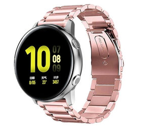 Strap-it® Samsung Galaxy Watch Active Stahlarmband (Rosa) Strap-it® Samsung Galaxy Watch Active Stahlarmband (Rosa)