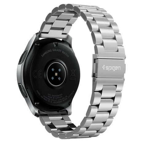 Spigen Spigen Modern Fit Galaxy Watch 46mm Armband Edelstahl (Silber) Spigen Spigen Modern Fit Galaxy Watch 46mm Armband Edelstahl (Silber)