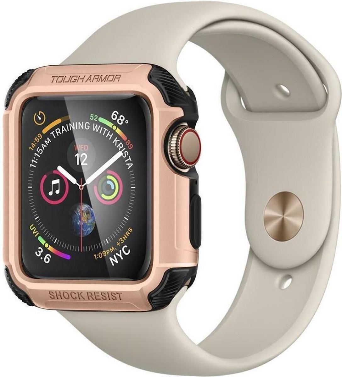 Spigen Apple Watch Tough Armor Hülle (Roségold) - Smartwatcharmbaender.de