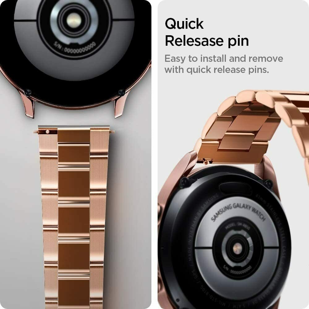 Spigen Spigen Modern Fit Galaxy Watch 3 41mm Armband Edelstahl (Roségold)