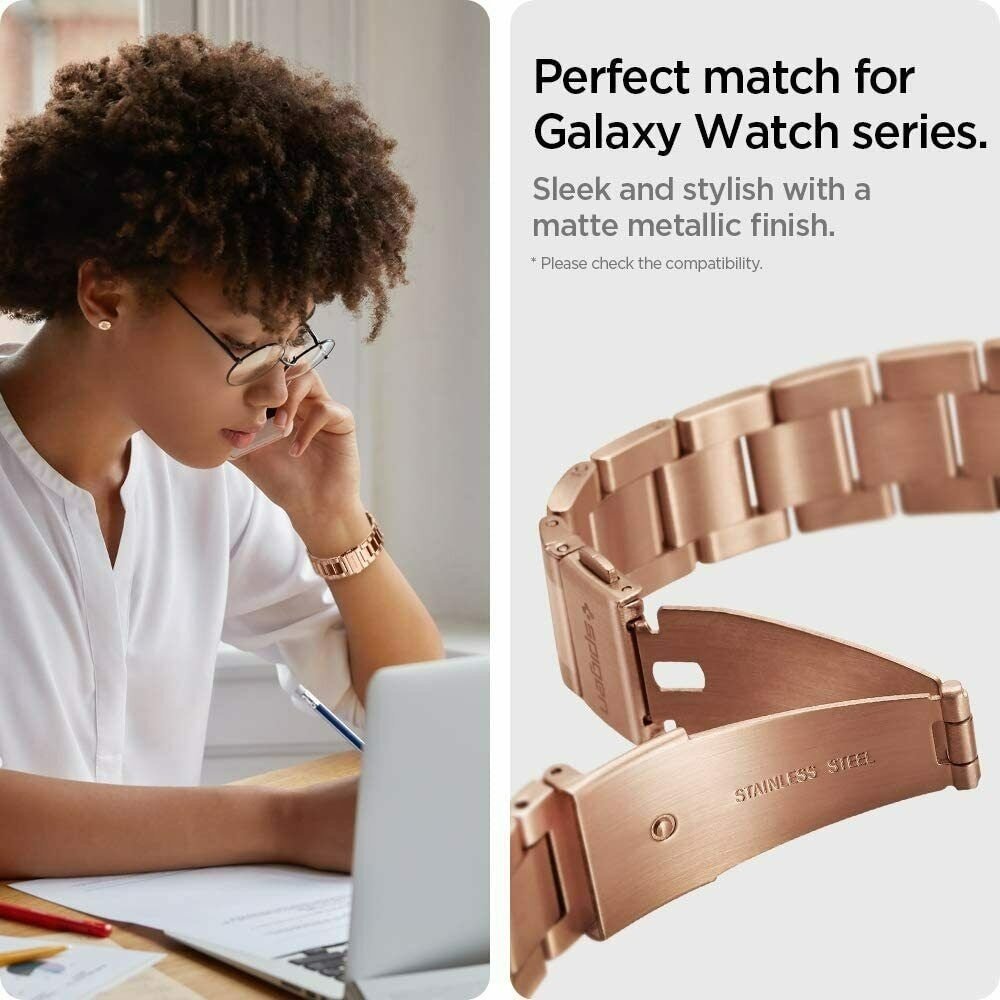 Spigen Spigen Modern Fit Galaxy Watch 3 41mm Armband Edelstahl (Roségold)