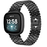 Strap-it® Strap-it Fitbit Versa 3 Stahl-fischarmband (Schwarz) Strap-it® Strap-it Fitbit Versa 3 Stahl-fischarmband (Schwarz)