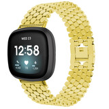 Strap-it® Fitbit Versa 3 Stahl-Fischarmband (Gold) Strap-it® Fitbit Versa 3 Stahl-Fischarmband (Gold)