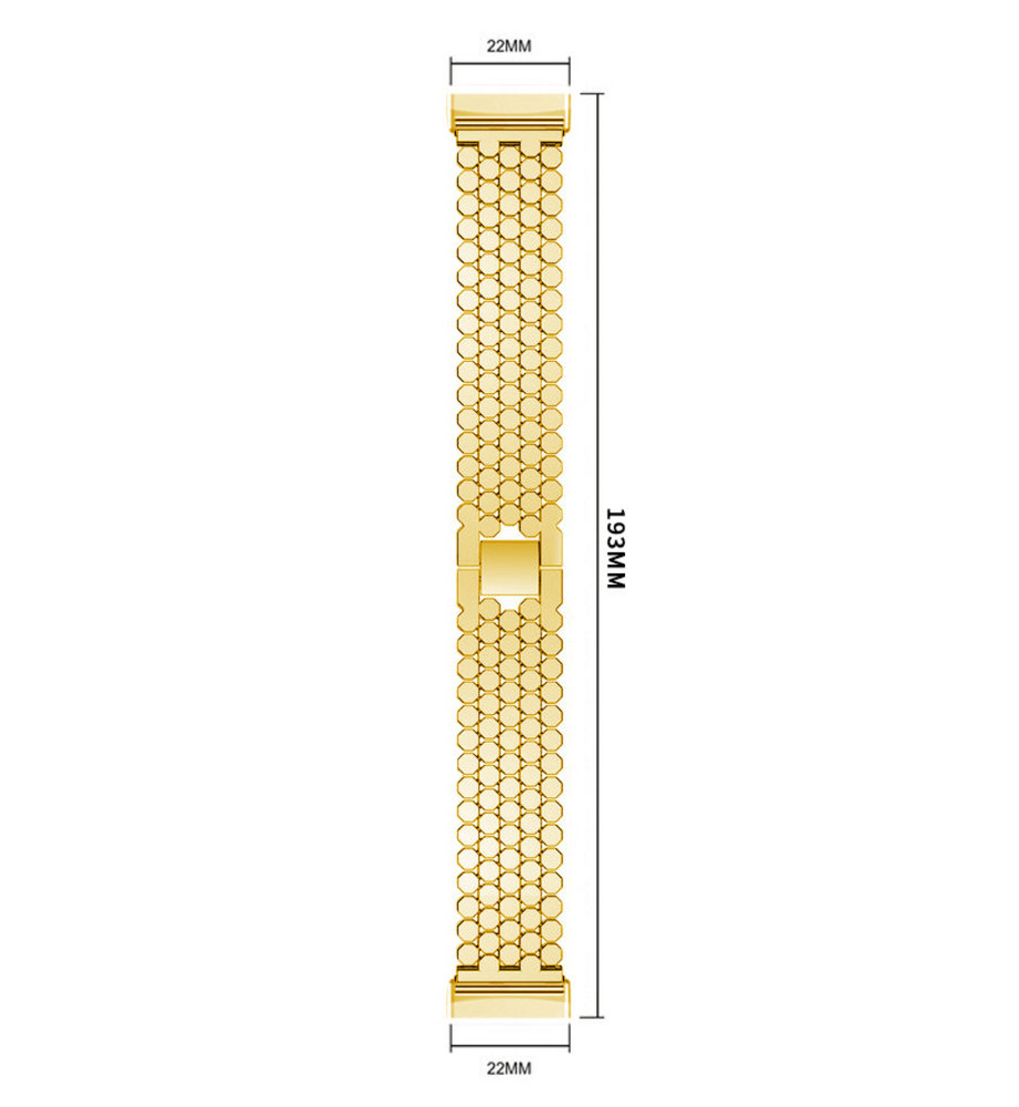 Strap-it® Strap-it Fitbit Versa 3 Stahl-Fischarmband (Gold) Strap-it® Strap-it Fitbit Versa 3 Stahl-Fischarmband (Gold)