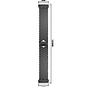 Strap-it® Strap-it Fitbit Sense Stahl-Fischarmband (Schwarz) Strap-it® Strap-it Fitbit Sense Stahl-Fischarmband (Schwarz)