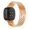 Strap-it® Strap-it Fitbit Sense Stahl-Fischarmband (Roségold) Strap-it® Strap-it Fitbit Sense Stahl-Fischarmband (Roségold)