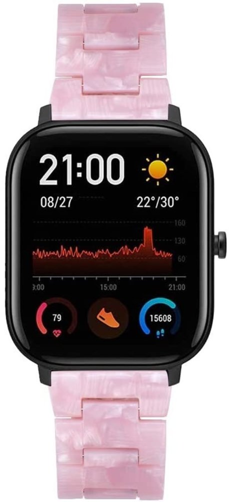 Strap-it® Strap-it Xiaomi Amazfit GTS Resinarmband (Hellrosa) Strap-it® Strap-it Xiaomi Amazfit GTS Resinarmband (Hellrosa)