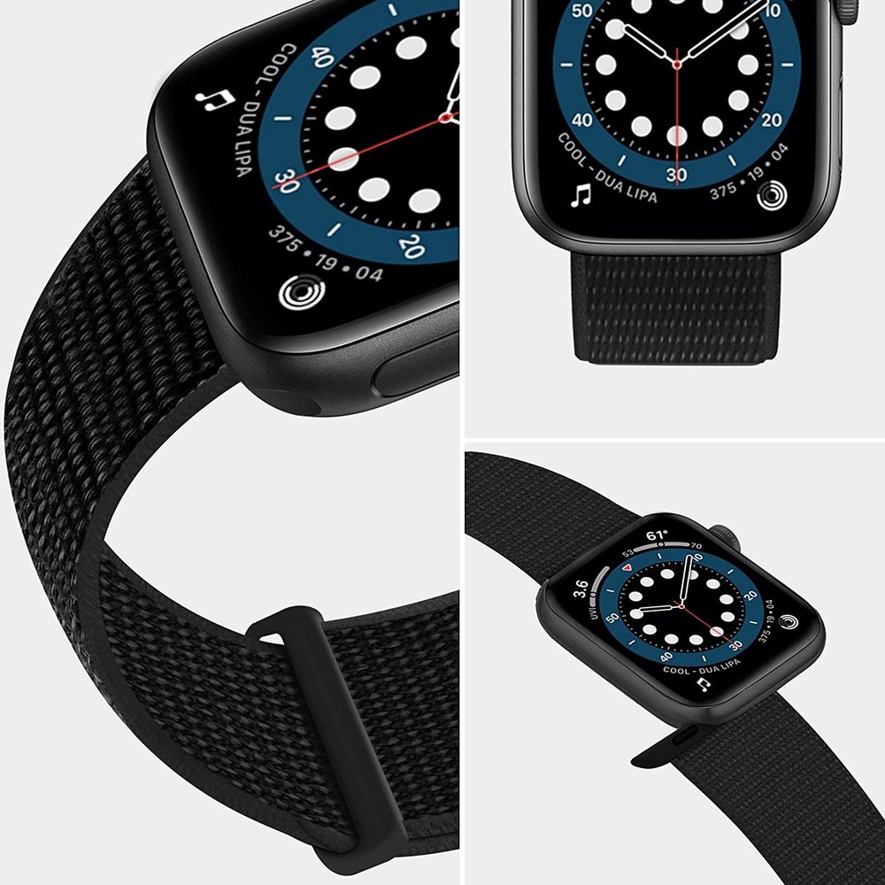 Strap-it® Strap-it Apple Watch Armband Nylon (Schwarz) Strap-it® Strap-it Apple Watch Armband Nylon (Schwarz)