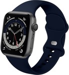 Strap-it® Strap-it Apple Watch Armband Silikon (Dunkelblau)