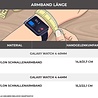 Strap-it® Strap-it Samsung Galaxy Watch 4 - 40mm Nylon-Schnallenband (Schwarz) Strap-it® Strap-it Samsung Galaxy Watch 4 - 40mm Nylon-Schnallenband (Schwarz)