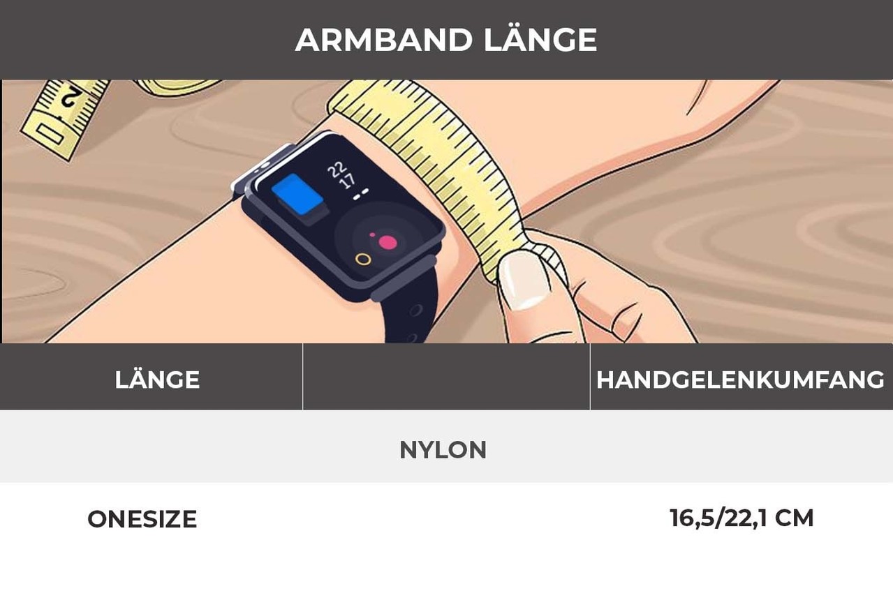 Strap-it® Strap-it Fitbit Versa 3 Nylonband (Bunt) Strap-it® Strap-it Fitbit Versa 3 Nylonband (Bunt)