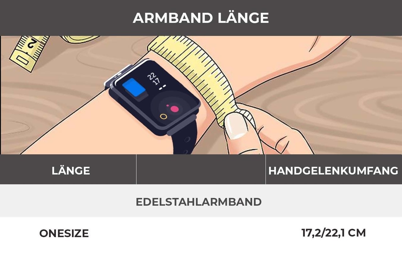 Strap-it® Strap-it Fitbit Sense Edelstahlarmband (Silber) Strap-it® Strap-it Fitbit Sense Edelstahlarmband (Silber)