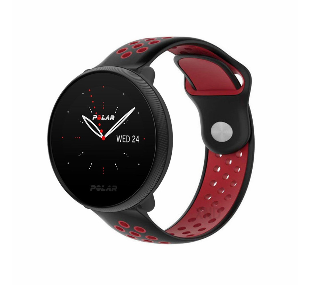 Strap-it® Strap-it Polar Ignite 2 Sportarmband (Schwarz/Rot)