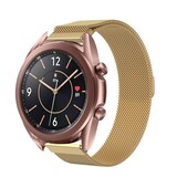 Strap-it® Samsung Galaxy Watch 3 Milanese Armband 41mm (Gold) Strap-it® Samsung Galaxy Watch 3 Milanese Armband 41mm (Gold)