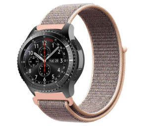 Strap-it® Samsung Galaxy Watch 46mm Nylon Armband (Rosa Sand) Strap-it® Samsung Galaxy Watch 46mm Nylon Armband (Rosa Sand)