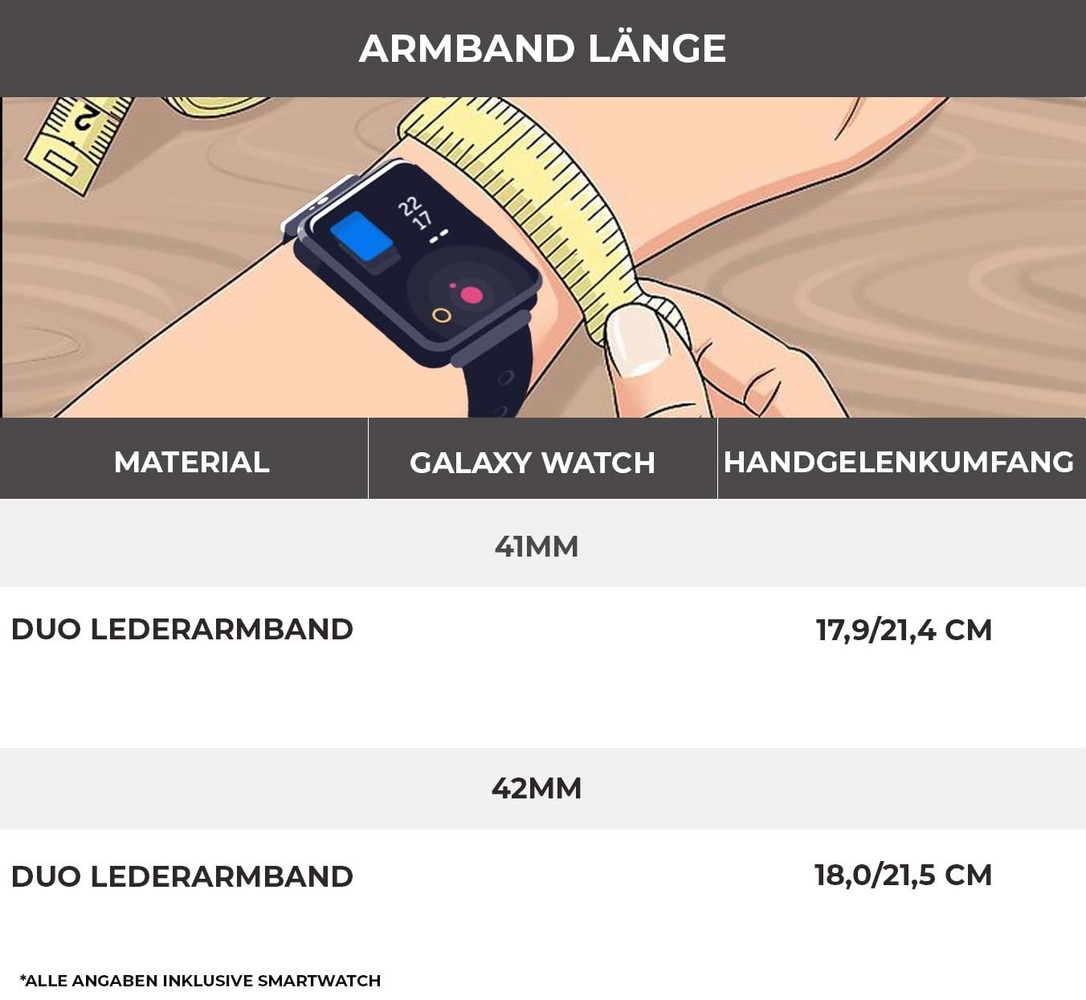 Strap-it® Strap-it Samsung Galaxy Watch 42mm Armband Leder (Weiß / Dunkelblau) Strap-it® Strap-it Samsung Galaxy Watch 42mm Armband Leder (Weiß / Dunkelblau)