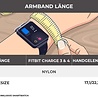 Strap-it® Strap-it Fitbit Charge 3 Armband Nylon (Grün-Grau) Strap-it® Strap-it Fitbit Charge 3 Armband Nylon (Grün-Grau)