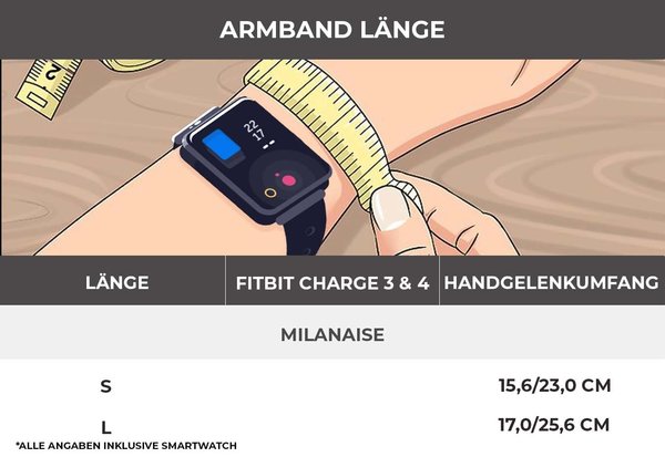Strap-it® Strap-it Fitbit Charge 4 Milanese Band (Violett) Strap-it® Strap-it Fitbit Charge 4 Milanese Band (Violett)